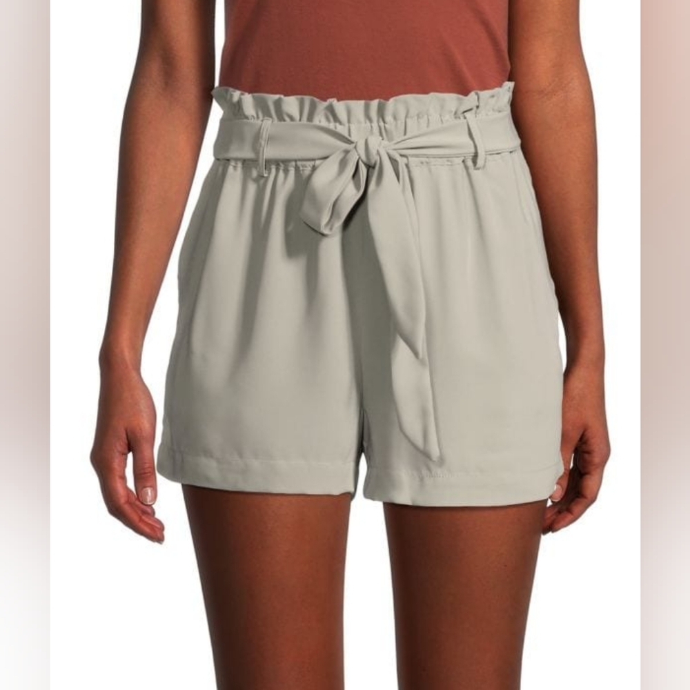 Laundry By Shelli Segal Belted Paperbag Pull-on Shorts (Size M)